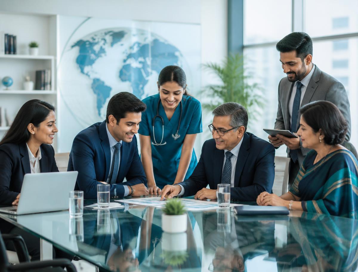 FR Corporation team collaborating